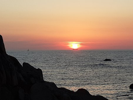 Free Sunset Sea photo and picture