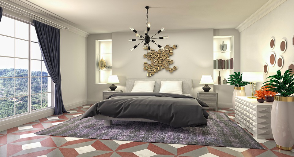 Download Bedroom, Interior Design, 3D Rendered. Royalty-Free Stock ...
