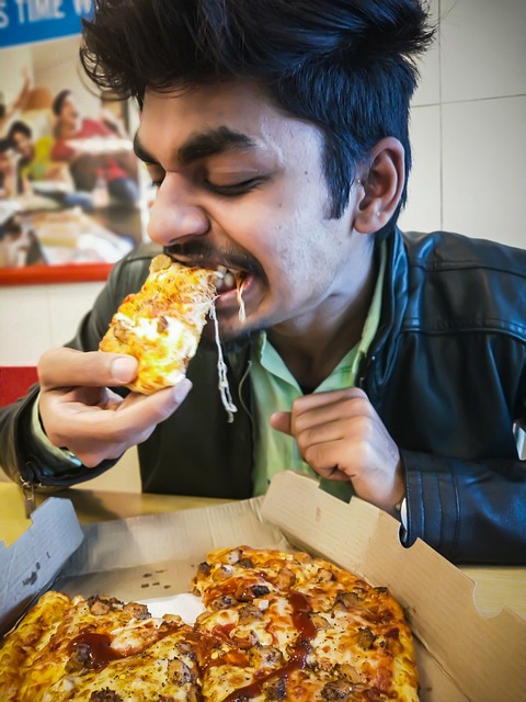 Pizza, Foody, Mad, Kost, Sulten
