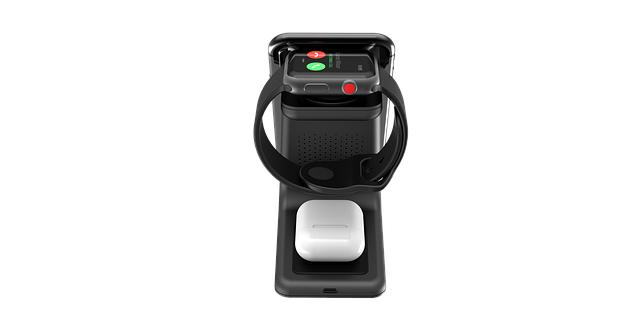 Free wireless charger smartwatch wireless earbuds illustration