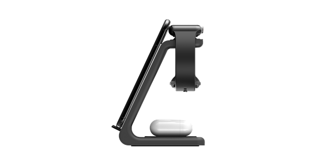 Free wireless charger smartwatch wireless earbuds illustration