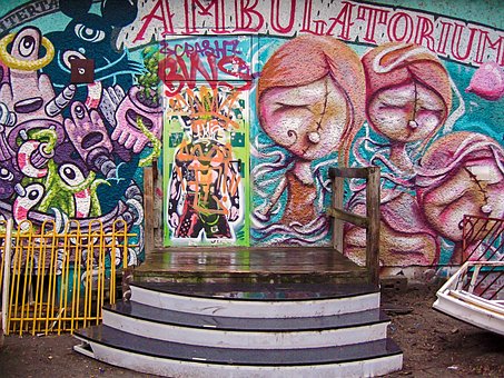 Graffiti, Bykunst, Vægmaleri, Grunge