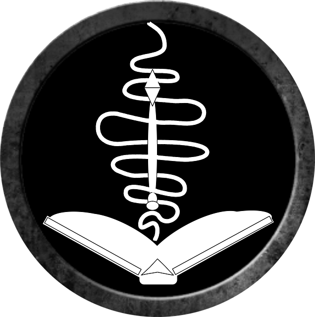 Free knowledge book caduceus illustration
