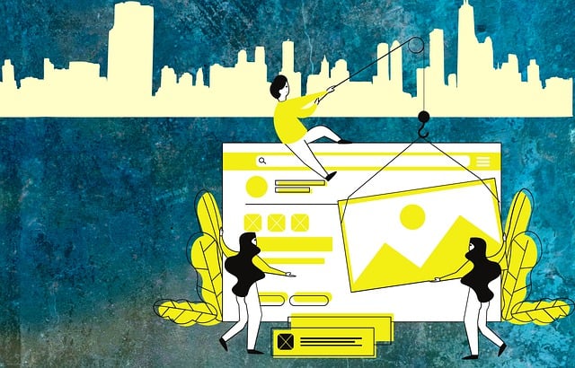 Free people network team illustration