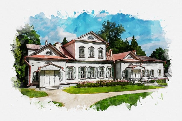 Download free HD stock image of Architecture State Museum Building Free architecture state museum building manor house illustration