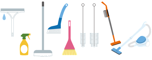 Free broom mop vaccum illustration