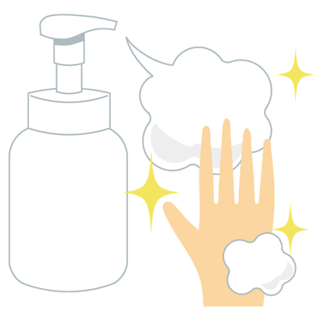 Free soap hand sanitizer illustration