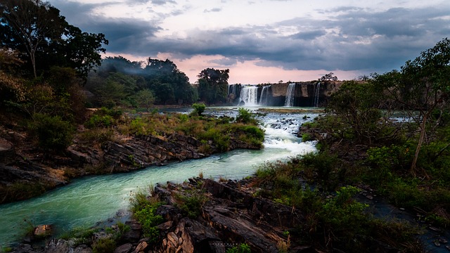 Landskab, Vietnam, Natur, Vand, Asiatisk