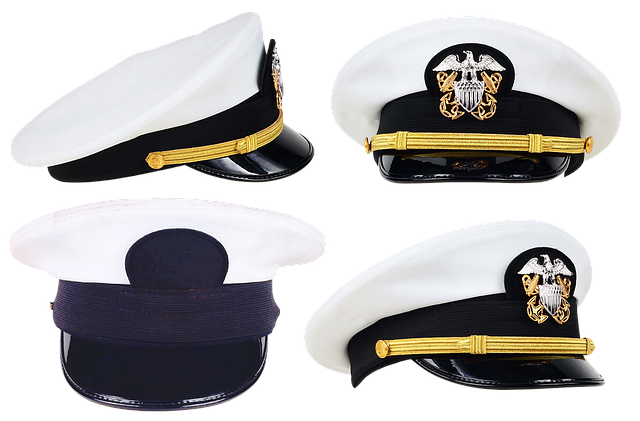 Free visor captain marine officer illustration