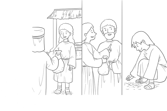 Free god jesus disciples vector