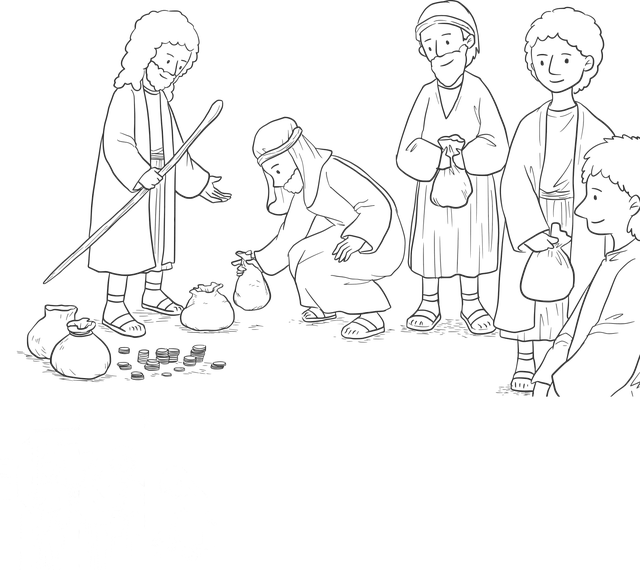 Free bible acts cartoon vector