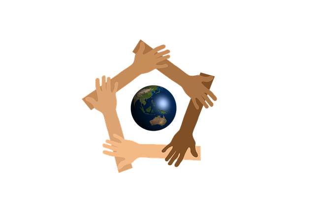 Download free HD stock image of Earth Hands Free earth hands unity illustration