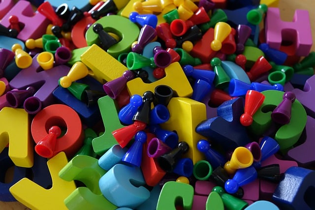Free letters colorful color illustration