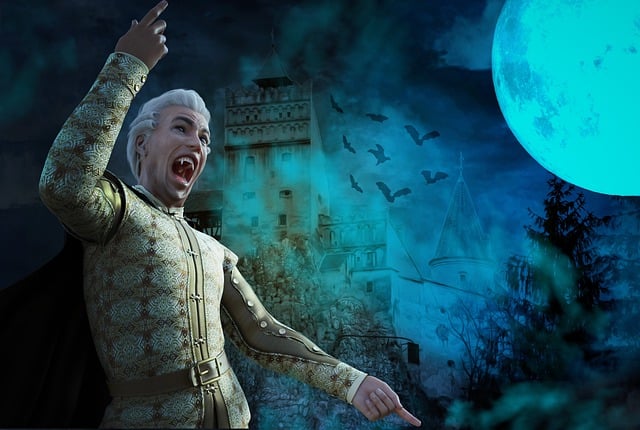 Free vampire dracula teeth illustration