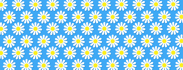 Free chamomile flowers background illustration