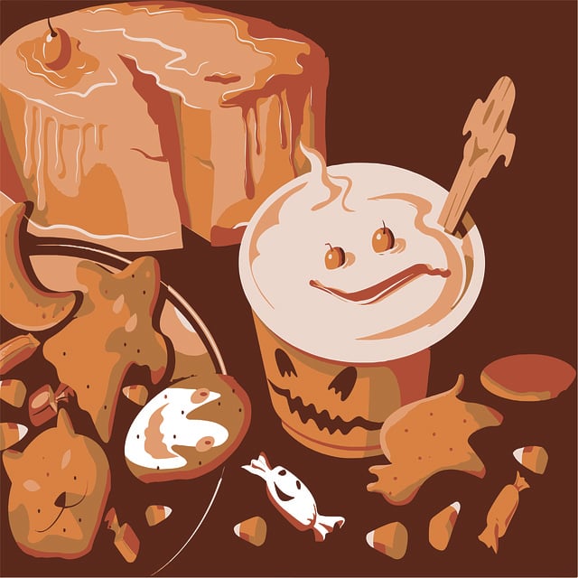 Free cake drick beverage illustration