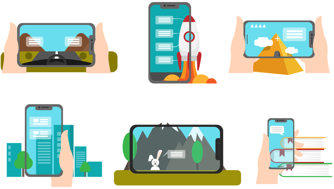 Free phone smartphone screen illustration