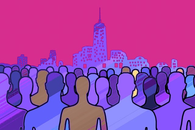 Free diversity human silhouettes illustration