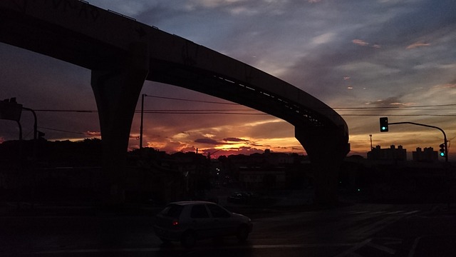Free Monorail Sunset photo and picture