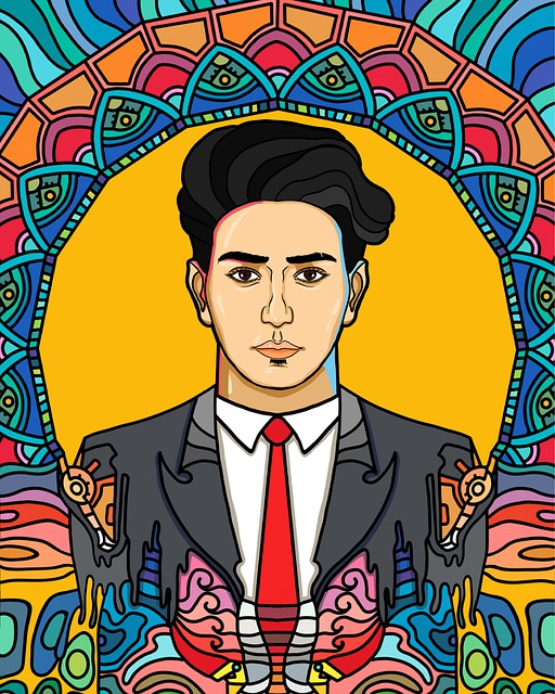 Free boy mandala man illustration