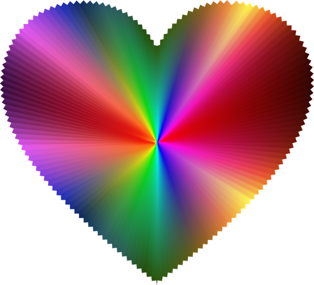 Herz, Bunte Herzen, Prismatische