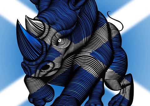 Free Rhino Rhinoceros illustration and picture