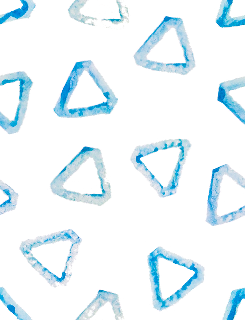 Sello De Patata, Triangulos, Patrón