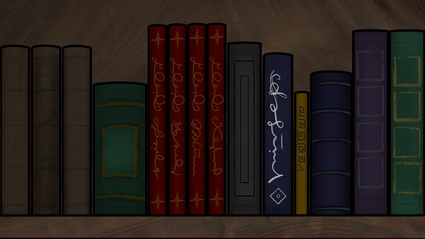Free Books Shelf illustration and picture