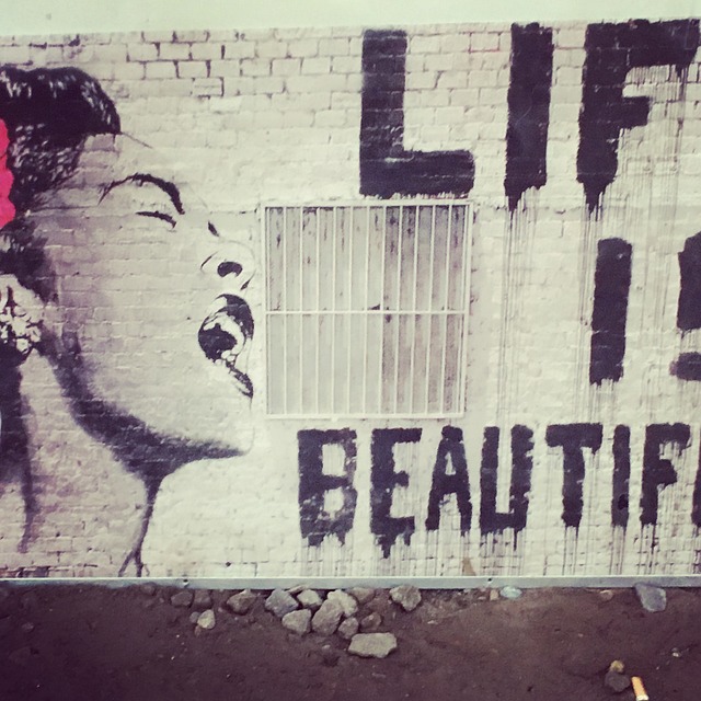 Vida, Lindo, Arte De Rua, Muro, Arte