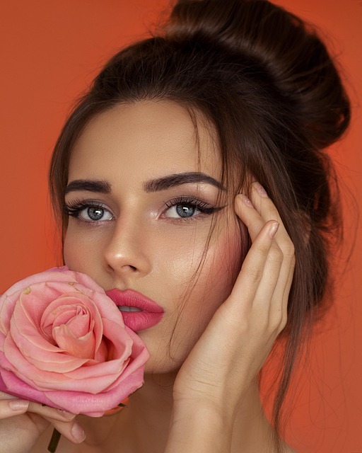 Blume, Frau, Modell, Mädchen, Weiblich
