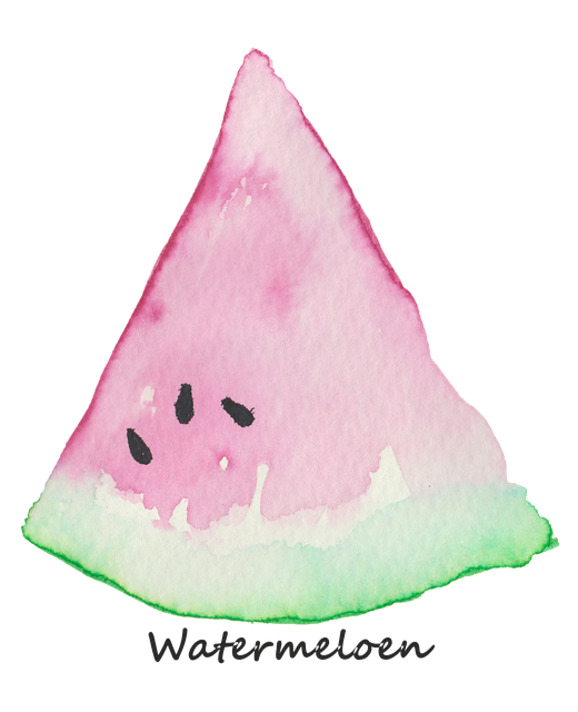 Free Watermelon Watercolor illustration and picture