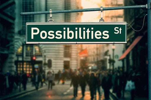 Road, Sign, Street, People, Crowd