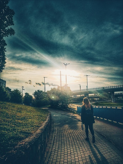 Free Girl Walking photo and picture