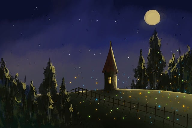 Free wallpaper hd forest illustration