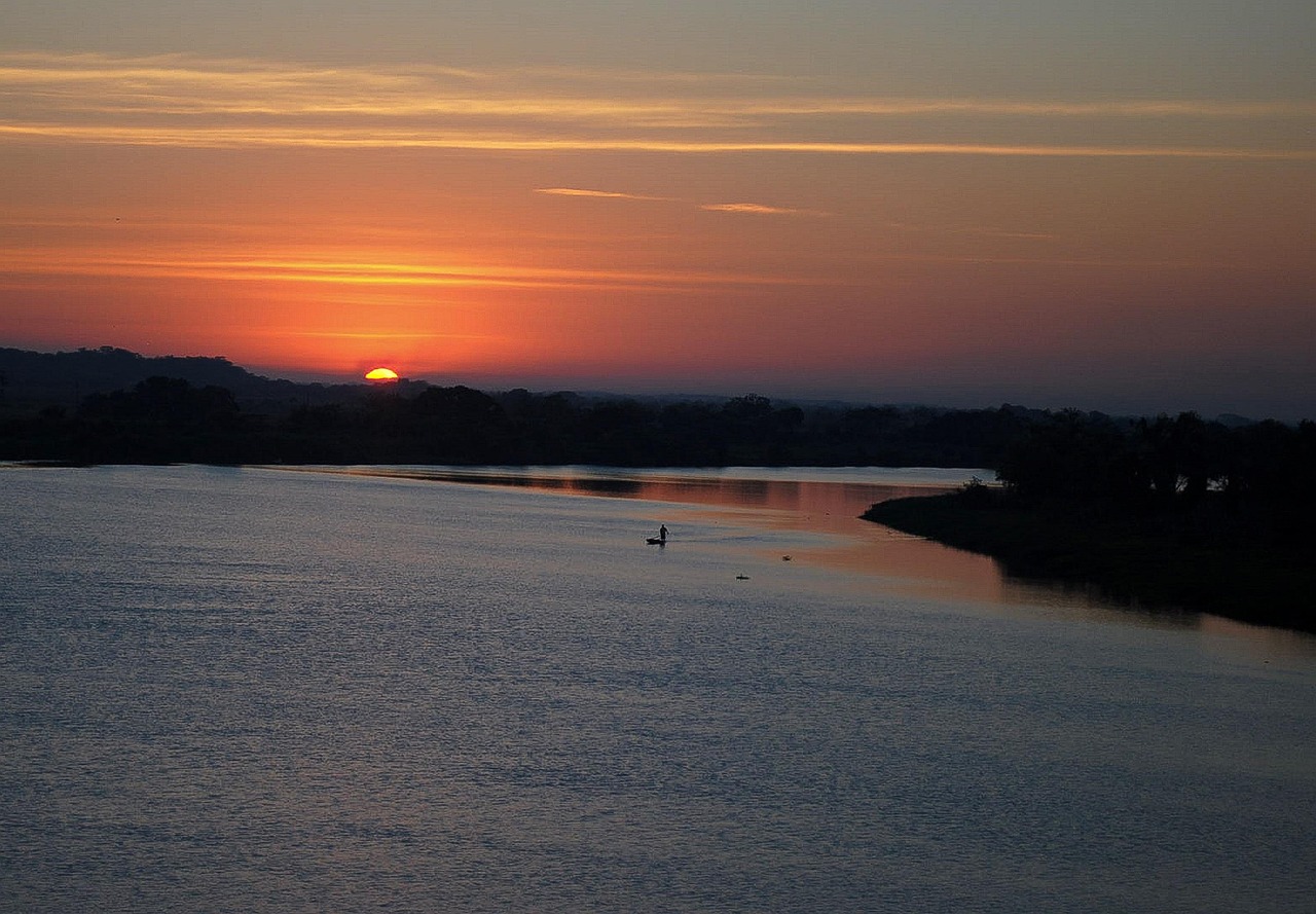 Río Atardecer Sol - Foto gratis en Pixabay - Pixabay