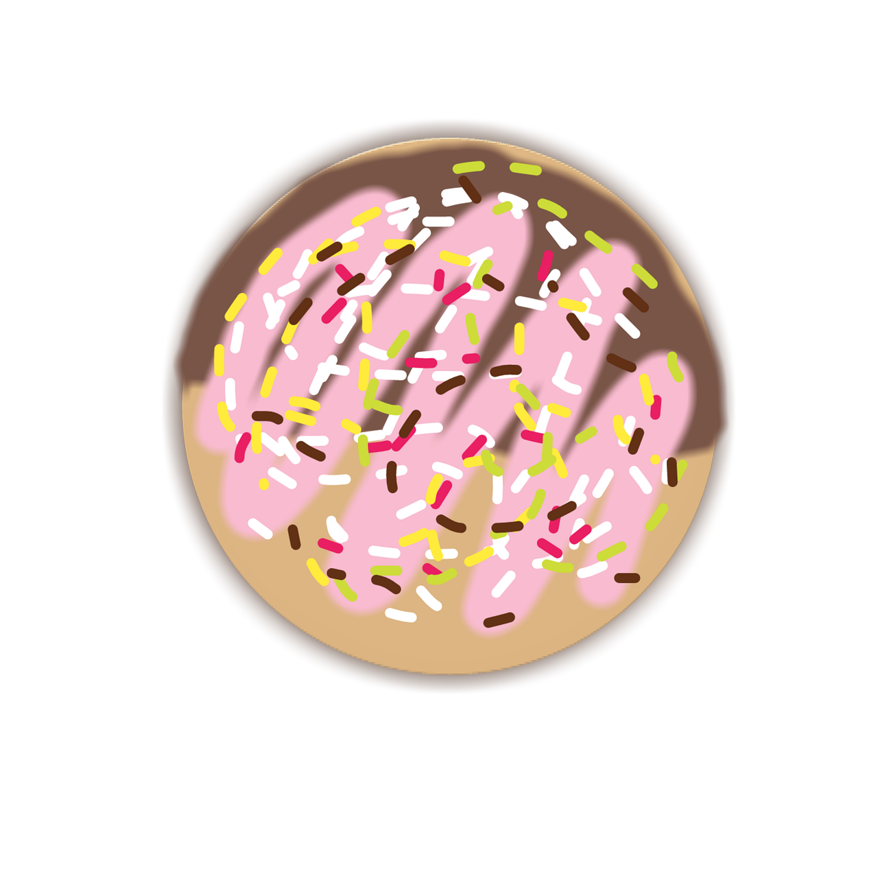 Free donut doughnut cake illustration