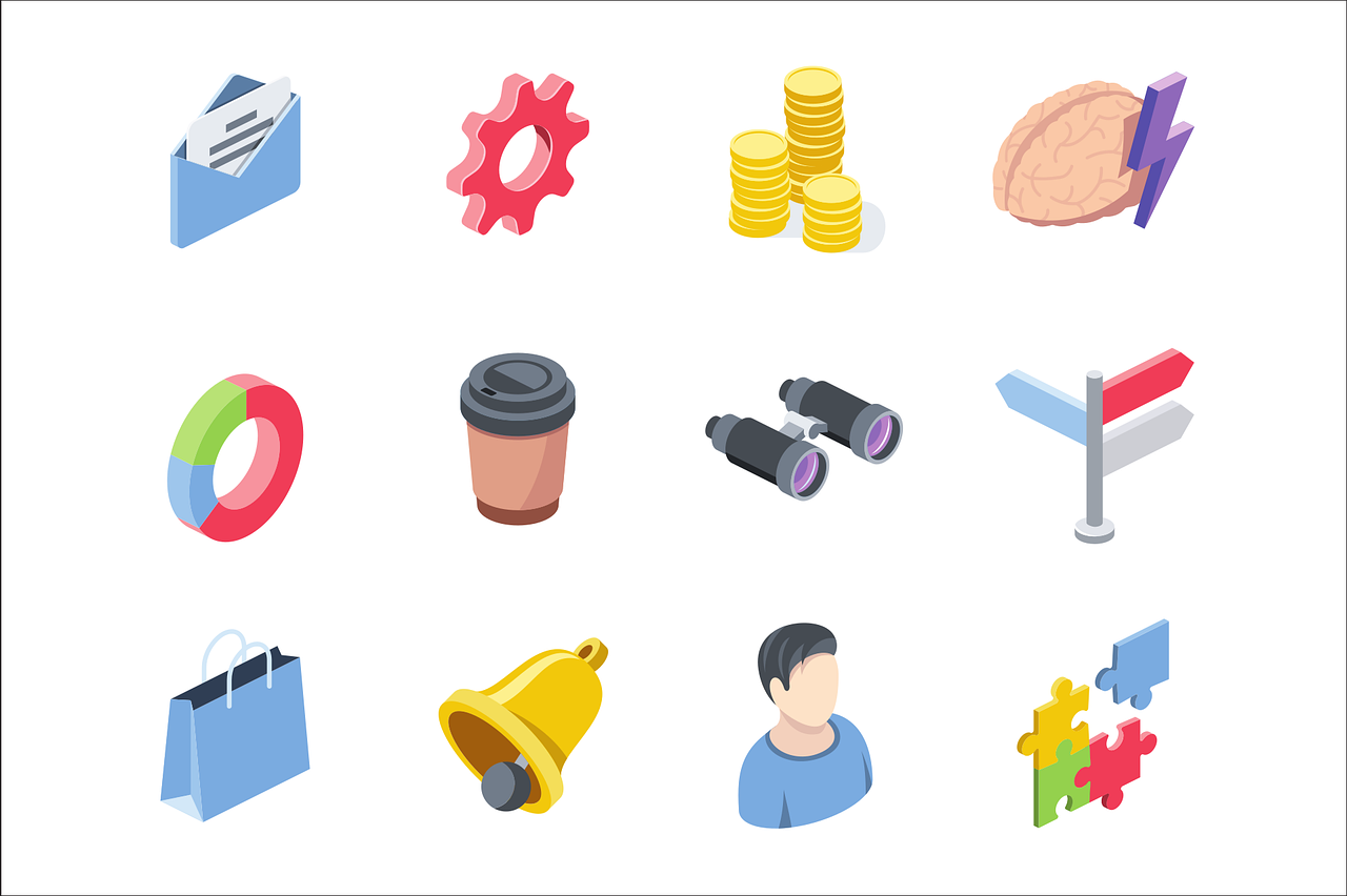 E -Mail, Gear, Penge, Mønter, Flad