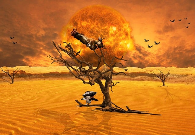 Free armageddon solar flare sun illustration