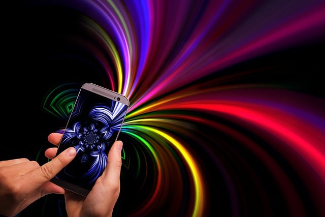 Free smartphone finger touch illustration