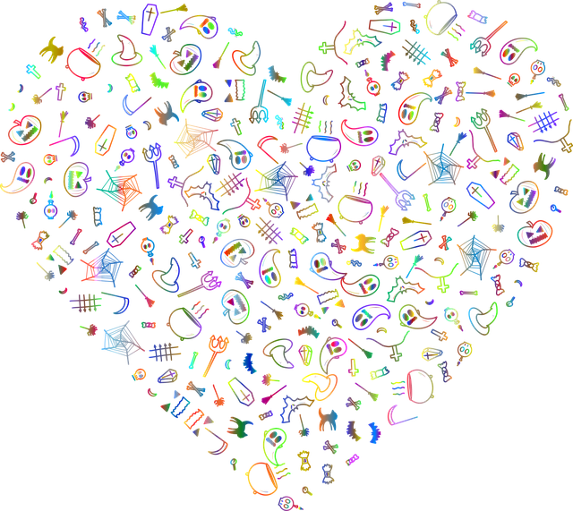 Free Heart Halloween vector and picture