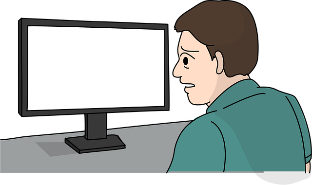 Free computer office employee vector