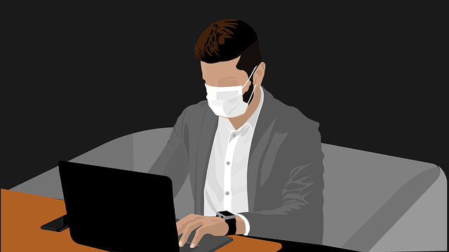 Download free HD stock image of Man Face Mask Free man face mask laptop vector
