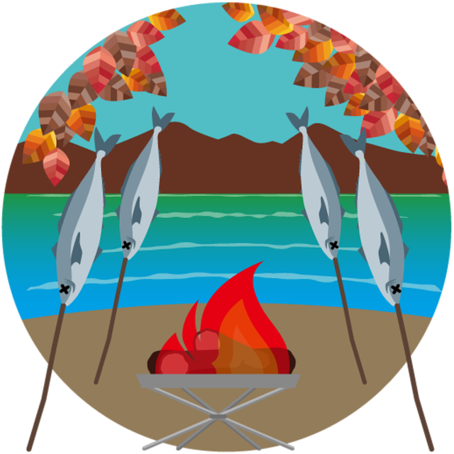 Free fish grill nature illustration
