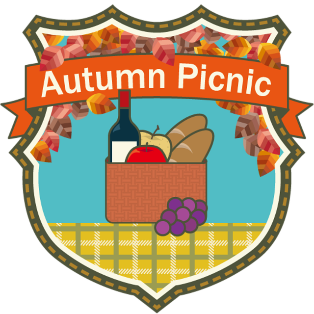 Free picnic basket lunch illustration