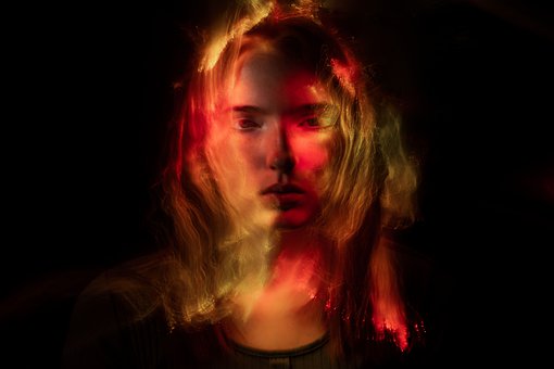 Gesicht, Maske, Bunt, Licht, Abstrakt