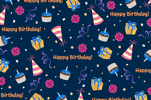 Free Party Hat Birthday Cake vector and picture