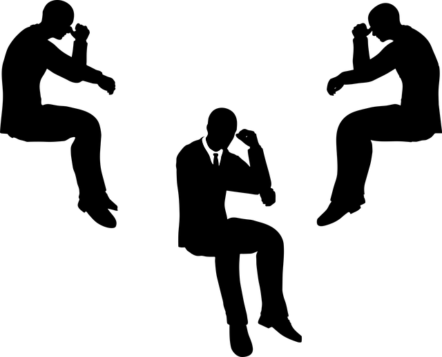Silhouette, Uomini, Frustrazione