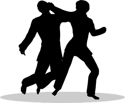 Mennesker, Silhuett, Forsvar, Slag