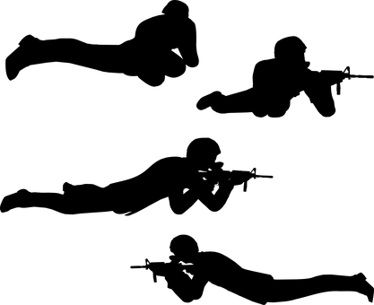 Mennesker, Silhuett, Våpen, Forsvar