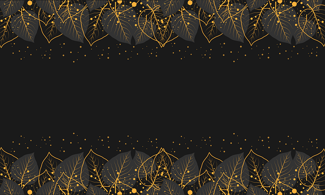 Free leaves border frame illustration